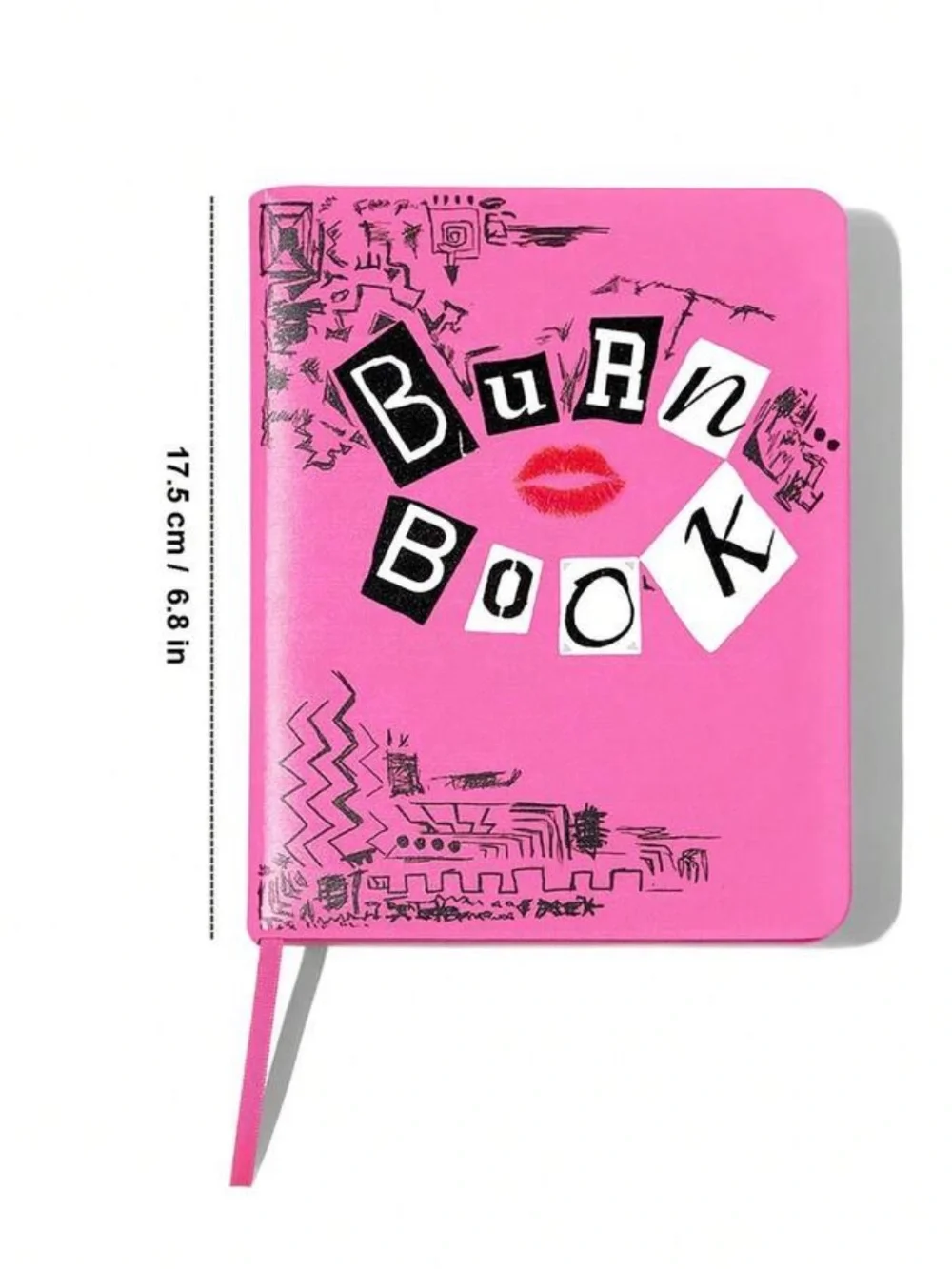 Kohl's Pink 'Burn Book' Hardcover Notebook with Lip Graphic
